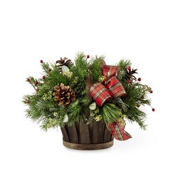 The FTD Holiday Homecomings Basket From Rogue River Florist, Grant's Pass Flower Delivery